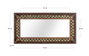 Giner y Colomer Espejo MDF Multicolor 72x26 cm, Pintado a Mano, Orientación Horizontal y Vertical